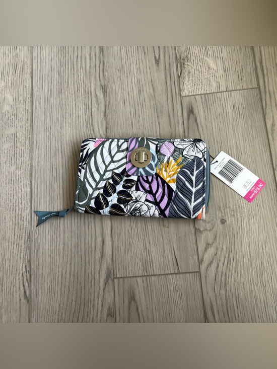 Vera Bradley Handbags - Vera Bradley Lavender Quilted Wallet with Floral Snap